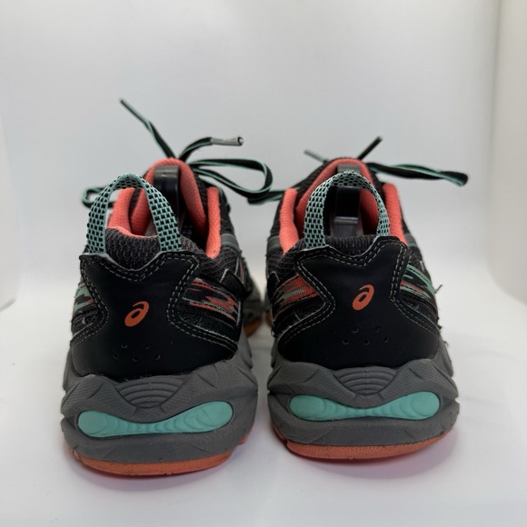 Asics Womens Gel Venture 5 T5N8N Black/Coral/Teal Running Shoes Size 6.5 - Picture 6 of 11